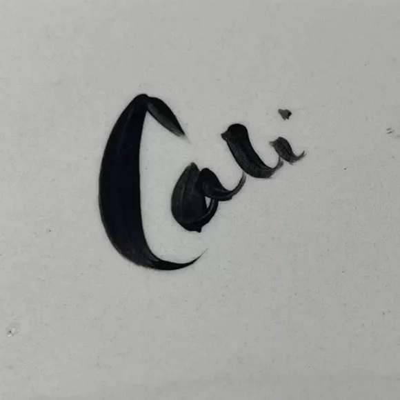 Cali 3D Yellow Sunflower Ladybug Blue White Chip Dip Serving Art Pottery  Signed - Picture 12 of 12